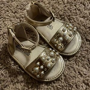 Michael Kors Gold Baby Shoes